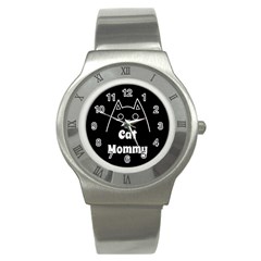 Love My Cat Mommy Stainless Steel Watch by Catifornia