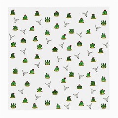 Cactus Pattern Medium Glasses Cloth by Valentinaart