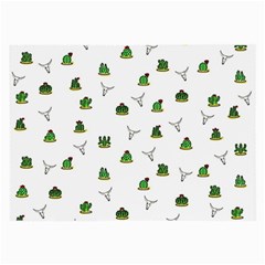 Cactus Pattern Large Glasses Cloth by Valentinaart