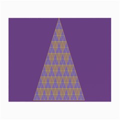 Pyramid Triangle  Purple Small Glasses Cloth by Mariart