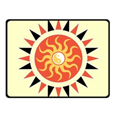 Yin Yang Sunshine Fleece Blanket (small) by linceazul