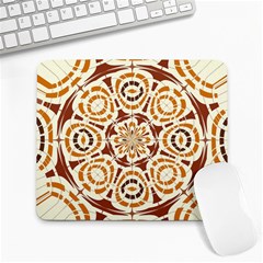 Brown And Tan Abstract Large Mousepads by linceazul