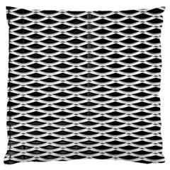 Expanded Metal Facade Background Large Cushion Case (one Side) by Nexatart