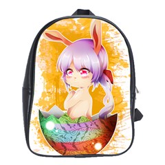 Easter Bunny Girl School Bags (xl)  by Catifornia