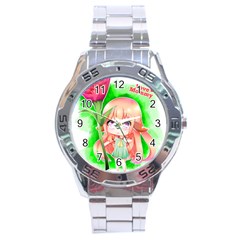 Happy Mother s Day Furry Girl Stainless Steel Analogue Watch by Catifornia