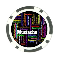 Mustache Poker Chip Card Guard (10 Pack) by Mariart