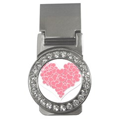 Heart Stripes Symbol Striped Money Clips (cz)  by Nexatart