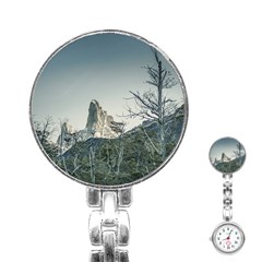 Fitz Roy Mountain, El Chalten Patagonia   Argentina Stainless Steel Nurses Watch by dflcprints