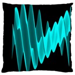 Wave Pattern Vector Design Large Cushion Case (One Side) Front