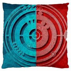 Vector Watch Texture Red Blue Large Cushion Case (one Side) by Nexatart