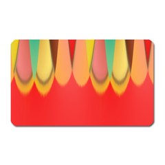 Colors On Red Magnet (rectangular) by linceazul