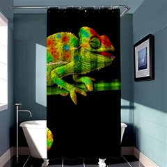 Chameleons Shower Curtain 36  X 72  (stall)  by Valentinaart