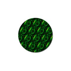 Green Eye Line Triangle Poljka Golf Ball Marker (4 Pack) by Mariart