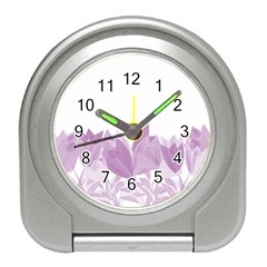 Tulips Travel Alarm Clocks by ValentinaDesign