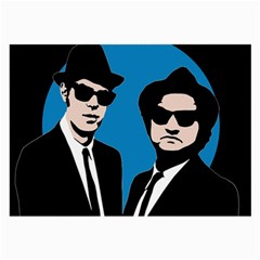 Blues Brothers  Large Glasses Cloth by Valentinaart