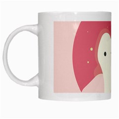 Sad Tooth Pink White Mugs by Mariart