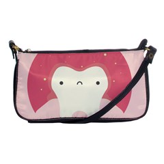 Sad Tooth Pink Shoulder Clutch Bags by Mariart