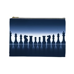 Chess Pieces Cosmetic Bag (large)  by Valentinaart