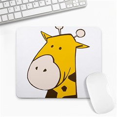 Illustrain Giraffe Face Animals Large Mousepads