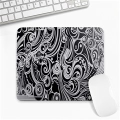 Black White Shape Large Mousepads