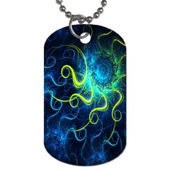 Electricsheep Mathematical Algorithm Displays Fractal Permutations Dog Tag (one Side)