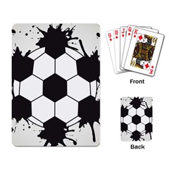 Soccer Camp Splat Ball Sport Playing Card by Mariart