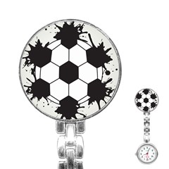 Soccer Camp Splat Ball Sport Stainless Steel Nurses Watch by Mariart