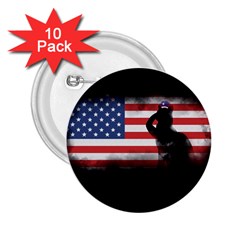 Honor Our Heroes On Memorial Day 2 25  Buttons (10 Pack)  by Catifornia