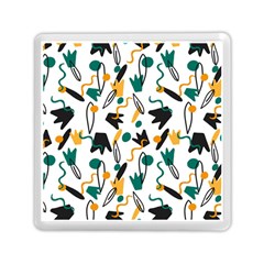 Flowers Duck Legs Line Memory Card Reader (square)  by Mariart