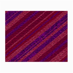 Maroon Striped Texture Small Glasses Cloth by Mariart