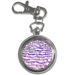 Original Feather Opaque Color Purple Key Chain Watches by Mariart