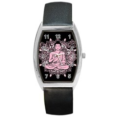 Ornate Buddha Barrel Style Metal Watch by Valentinaart