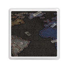 World Map Memory Card Reader (square)  by BangZart