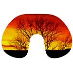 Sunset Abendstimmung Travel Neck Pillows Back