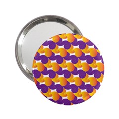 Purple And Yellow Abstract Pattern 2 25  Handbag Mirrors by paulaoliveiradesign