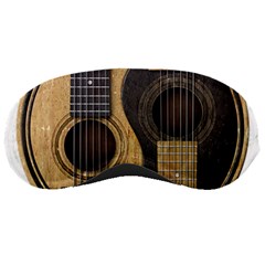 Old And Worn Acoustic Guitars Yin Yang Sleeping Masks by JeffBartels