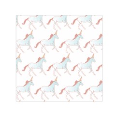 Unicorn Pattern Small Satin Scarf (square) by paulaoliveiradesign