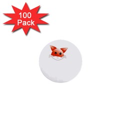 Animal Image Fox 1  Mini Buttons (100 Pack)  by BangZart