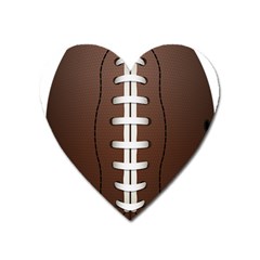 Football Ball Heart Magnet by BangZart