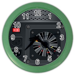 Special Black Power Supply Computer Color Wall Clocks by BangZart