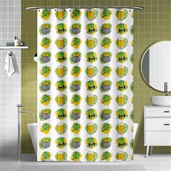 St Patrick S Day Background Symbols Shower Curtain 48  X 72  (small)  by BangZart