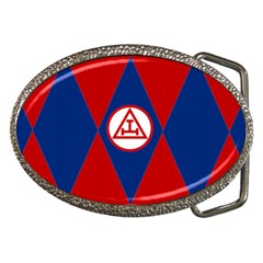 Rac Logo On Coloured Bg Belt Buckle (oval) by mdnp