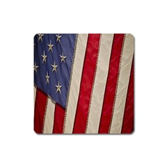 Usa Flag Square Magnet by BangZart