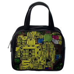 Technology Circuit Board Classic Handbags (one Side) by BangZart