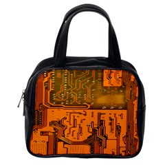 Circuit Board Pattern Classic Handbags (one Side) by BangZart