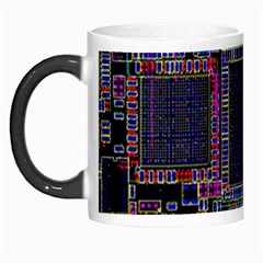 Cad Technology Circuit Board Layout Pattern Morph Mugs by BangZart