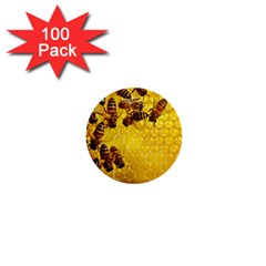 Honey Honeycomb 1  Mini Buttons (100 Pack)  by BangZart