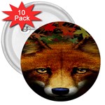 Fox 3  Buttons (10 pack)  Front