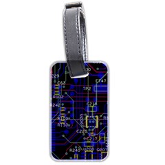 Technology Circuit Board Layout Luggage Tags (two Sides) by BangZart