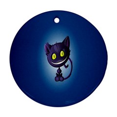 Funny Cute Cat Ornament (round) by BangZart